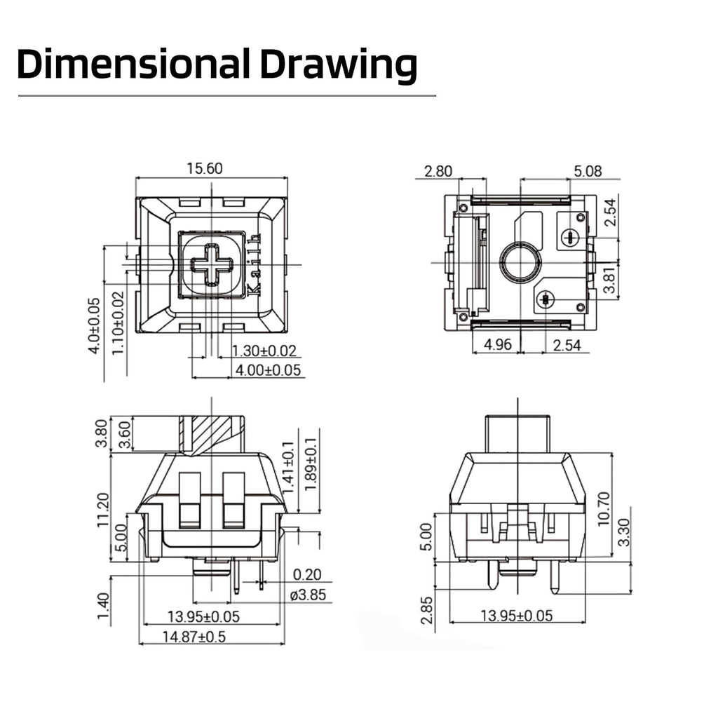 RK x LTC Kailh Switches White for Mechanical Gaming Keyboard DIY (30 Pcs, White)(Ships to US Customers Only)