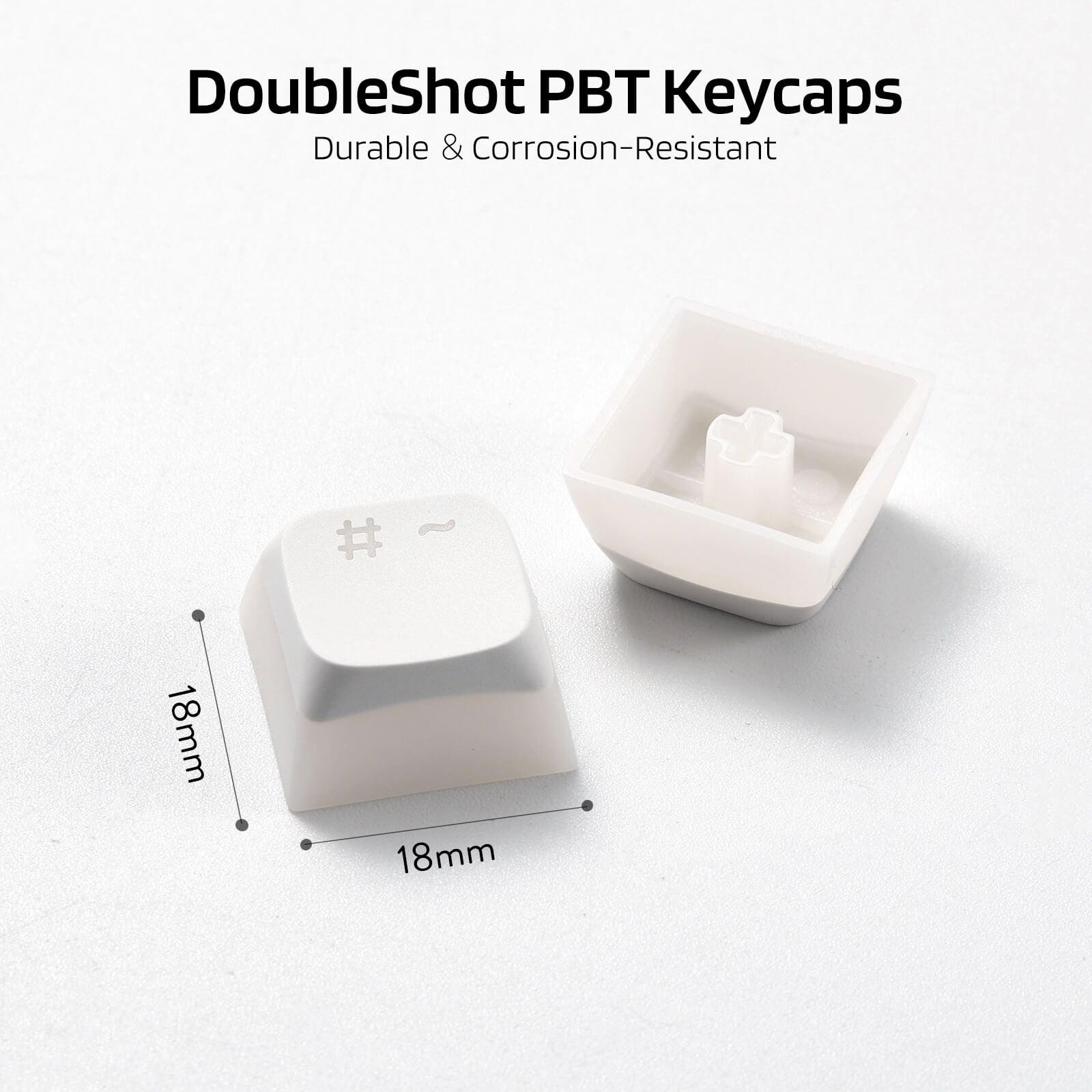 RK x LTC PBT Double Shot 117-Key Pudding Keycaps Set , Translucent XDA Profile for ISO & ANSI Layout 61/68/84/87/98/104 Keys Mechanical Keyboard (Ships to US Customers Only)