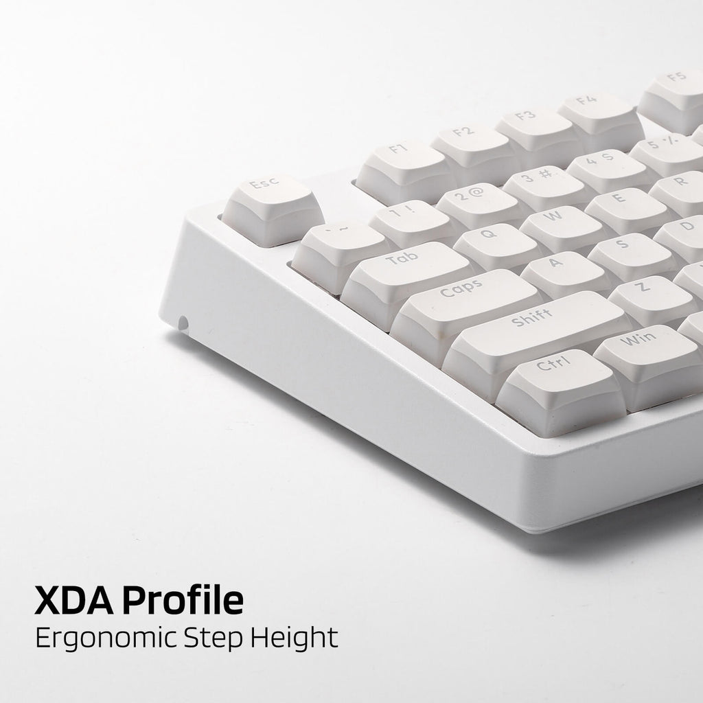 RK x LTC PBT Double Shot 117-Key Pudding Keycaps Set , Translucent XDA Profile for ISO & ANSI Layout 61/68/84/87/98/104 Keys Mechanical Keyboard (Ships to US Customers Only)