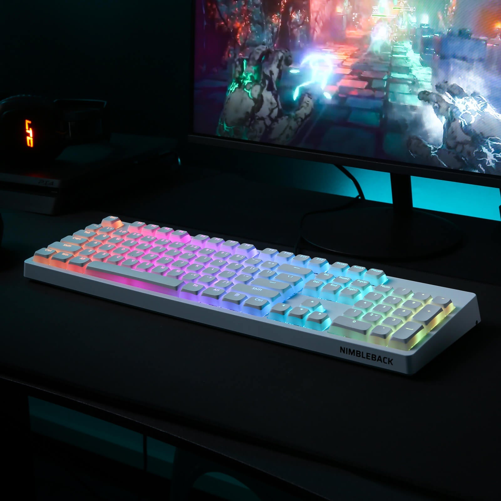 RK x LTC PBT Double Shot 117-Key Pudding Keycaps Set , Translucent XDA Profile for ISO & ANSI Layout 61/68/84/87/98/104 Keys Mechanical Keyboard (Ships to US Customers Only)