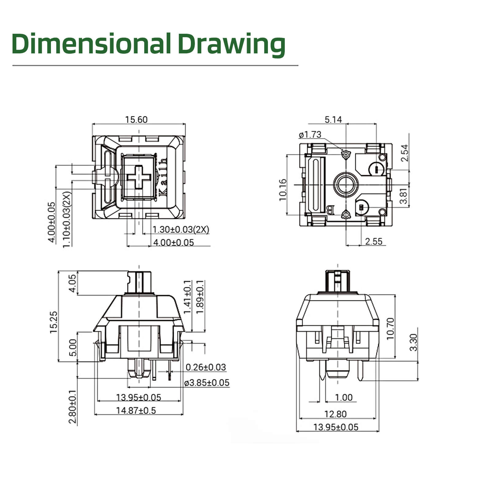 RK x LTC Kailh Canary Switches for Mechanical Keyboard DIY, 30 pcs (Ships to US Customers Only)