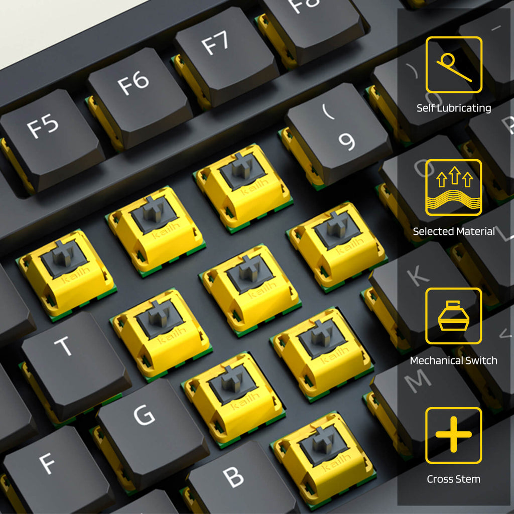 RK x LTC Kailh Canary Switches for Mechanical Keyboard DIY, 30 pcs (Ships to US Customers Only)